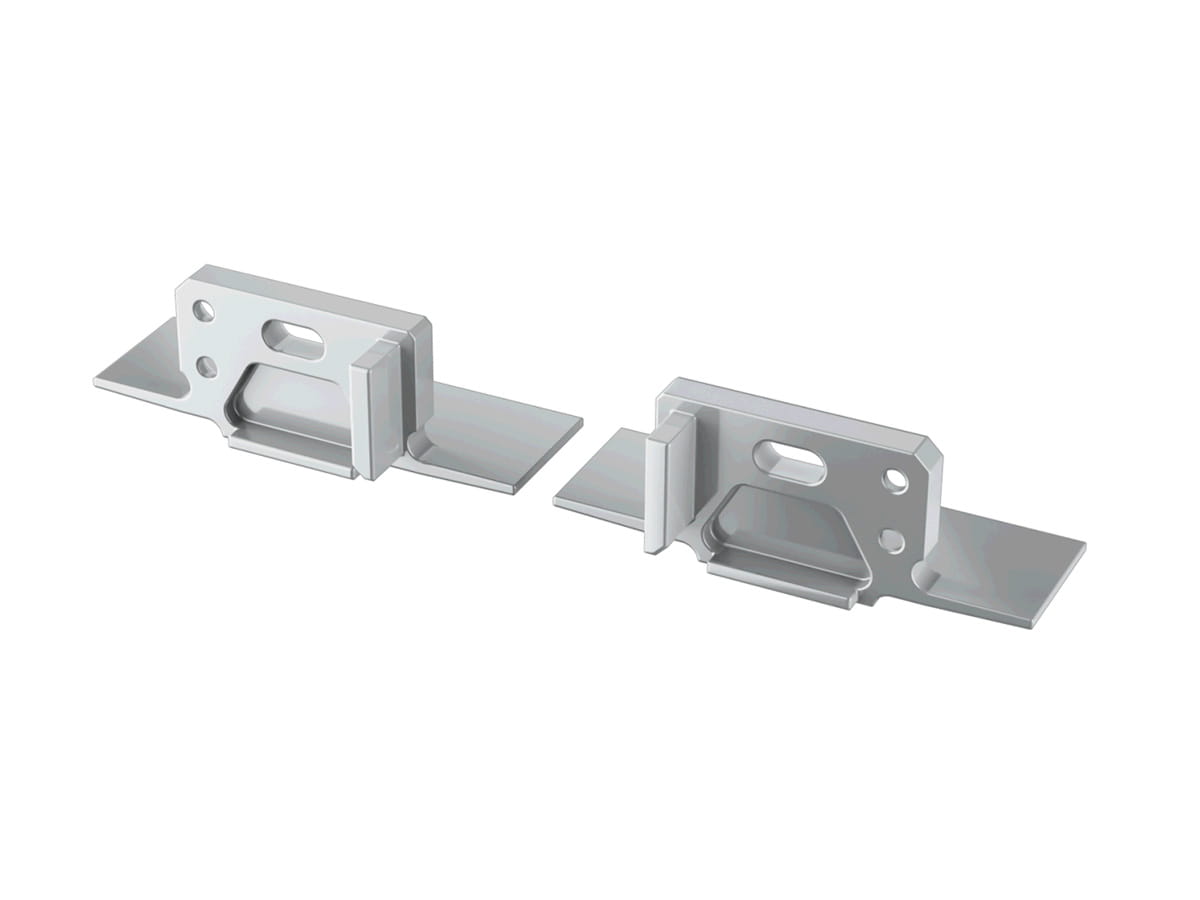  Zaślepka do profilu MONO srebrna z otworem Prawa